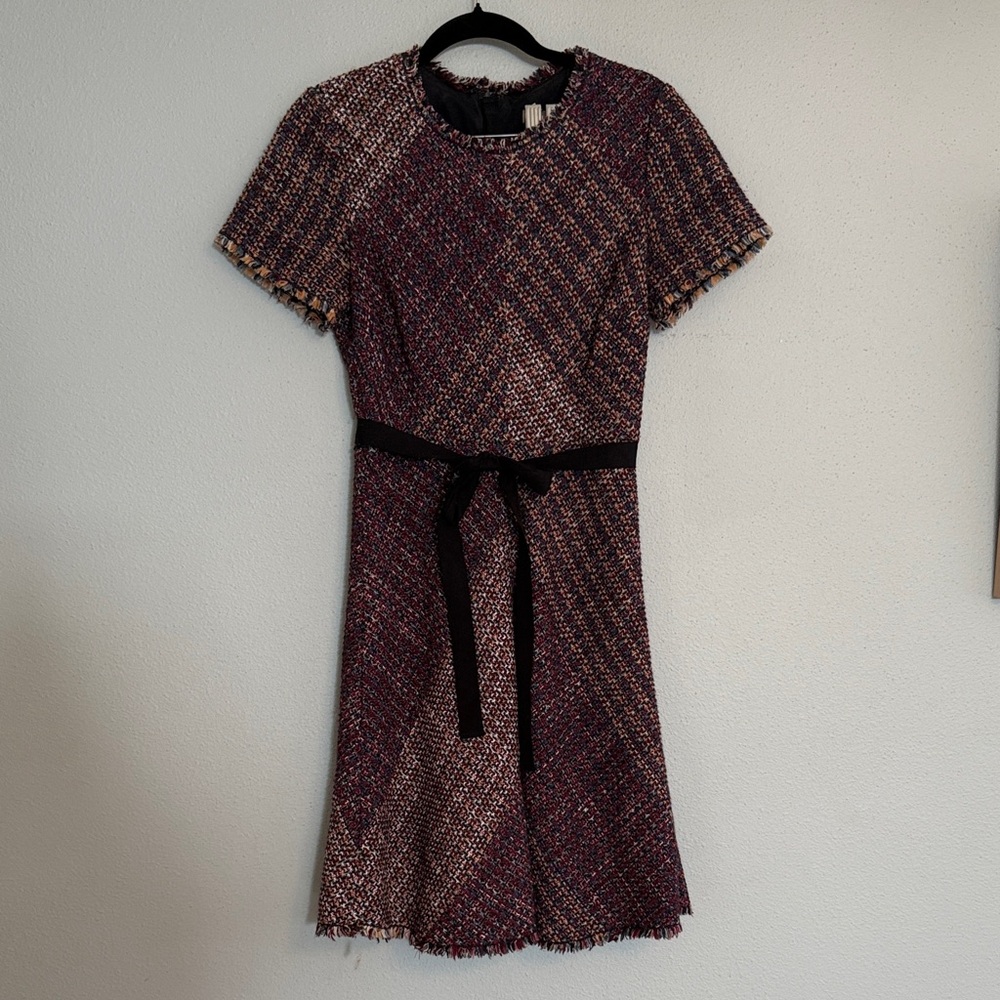 Rebecca Taylor Multicolor Tweed Mini Dress